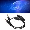 Gsycle XLR to GA Dual Plug Cable Adapter, Headphone Adapter Cable 5 Pin XLR to GA Aviation Earphone Splitter Cord for Aviation Headphones view 3