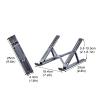 Portable Laptop Stand, Foldable Cooling Stand, Adjustable Hight, Compatible with Tablets and Laptops from 13-17.3in, Deep Space Gray view 2