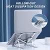 Portable Laptop Stand, Foldable Cooling Stand, Adjustable Hight, Compatible with Tablets and Laptops from 13-17.3in, Deep Space Gray view 3