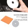 Carbon Fiber CD DVD Stabilizer Tuning Mat, Carbon Fiber Made Disc Stabilizer Suitable for All Top Loading and Tray Loading CD Players(White) view 2
