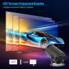 Mini Projector,Smart Projector,4K Projector with Wifi 6 and Bluetooth 5,Portable Projector with Android 11, Automatic Keystone Correction,180 Degree,130 Inch Display view 4