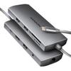 AXAGON HMC-8HLSA USB-C 3.2 Gen 1 Multiport-Hub, 3X USB-A 4K/60Hz HDMI SD/microSD, Gigabit LAN, A view 1