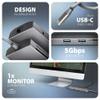 AXAGON HMC-8HLSA USB-C 3.2 Gen 1 Multiport-Hub, 3X USB-A 4K/60Hz HDMI SD/microSD, Gigabit LAN, A view 4