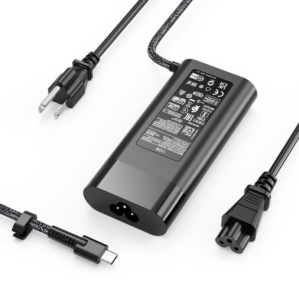 110W USB C AC Charger for HP M52950-001 M52946-003 M52946-001 TPN-CA24 TPN-DA24 HP Elite Dragonfly G3 ZBook Firefly 16 G9 G10 EliteBook 860 865 G9 G10 Laptop Power Adapter Supply Cord