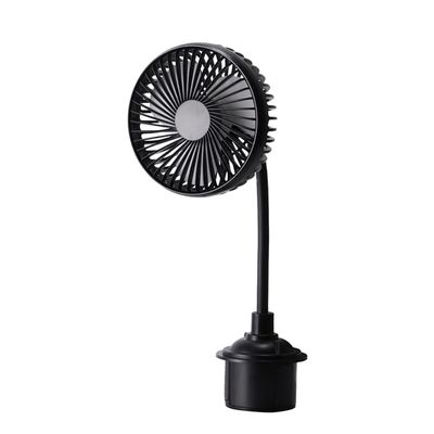 KACEPAR 3 Speeds Adjustable Gooseneck Fan Cradle, Cup holder single head fan, 12V 24V car mini fan, USB Car Fan, Car Cup Holder Fan Mount