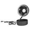 KACEPAR USB Powered 360 Degree Rotation, Car Fan Portable 12V Electric Vehicle Mounted, Auto Cooling Fan 3 Speed Strong Wind Desk Fan for Dashboard SUV RV Truck Sedan Home Office - Green view 4