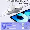 2Pack USB C Fast Charger for iPad Pro 13(M4)/iPad Pro 12.9/11 in 2025-2018,iPad Air 6th(M2)/5th/4 10.9",iPad 11/10/Mini 7/Mini 6th,iPad Charger Fast Charging Wall Chargers Block&USB C to C Cable view 3