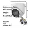 LTS CMHT2152-28LFA 5MP Dual-Light Analog Turret Dome Camera Built-in Mic TVI/AHD/CVI/CVBS LTCMHT2152-28LFA view 2