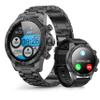 Smartwatch for Men 1.53-Inch Luxury Business Sports & Fitness Men's Watch, IP67 Water Resistant, 440mAh Extended Standby, Multi-Sport Mode and Monitor, Supports IOS 8.0 and Android 4.4 (Steel Black) view 1
