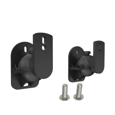 CUFTOBJM (1 Pair = 2 Pieces) SW-03B Audio Speaker Wall Mount Bracket Speaker Plastic 5kg(Size:SW-03BSC)