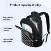 GIFTPUZZ Hedgehog School Bookbag Set for Teen Cute Elementary Students Casual Back Pack with Lunch Box and Pencil Case 17 Large Capacity Backpac view 3