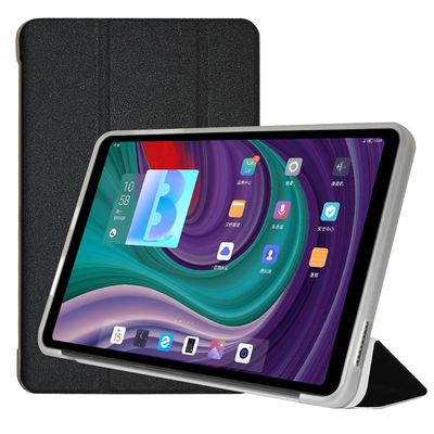 AIJAKO Case for ALLDOCUBE iPlay 60 Mini Pro Tablet 8.4 inch, Ultra Slim PU Leather Folding Protective Cover Case with Auto Wake/Sleep Trifold Stand Soft TPU Back Shell, Black