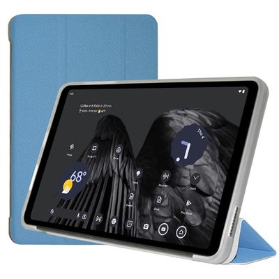 AIJAKO Case for ALLDOCUBE iPlay 60 Mini Pro Tablet 8.4 inch, Ultra Slim PU Leather Folding Protective Cover Case with Auto Wake/Sleep Trifold Stand Soft TPU Back Shell, Blue