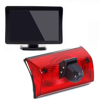 3rd Brake Light Reversing Camera Brake Lamp Parking Camera+4.3" LCD Monitor Replacement for Mercedes Freightliner Sprinter 2500 3500/Dodge Cargo/Mercedes-Benz Sprinter W901 W902 W903 W904