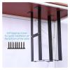 AVXANKTG 1PCS Under Desk Mounting Bracket, Suspension Mounting Bracket, Under Desk Mounting Bracket for Small Desktop Tower Computer(Color:Black) view 3