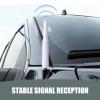 pinflaw 1 PC Car Bullet Antenna, Alloy Copper Stable Radio Signal Receiving Replacement Adapters Antenna, Auto Modification Accessories, Compatible with Ford F150, Wrangler, Jeep, Chevrolet (White) view 4