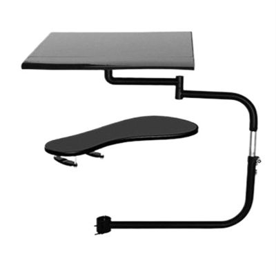 JFUDJKLI Metal Multifunctional Full Motion Chair clamp Laptop Tray + Keyboard Wrist Rest Installation Full Motion Office(Size:OK-010B)