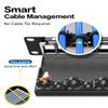 Enmane 12 Port Blank Keystone Patch Panel for Rackmount &Wall Mount STP/UTP 1U10 Inch Network Patch Panel view 2