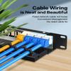 Enmane 12 Port Blank Keystone Patch Panel for Rackmount &Wall Mount STP/UTP 1U10 Inch Network Patch Panel view 3