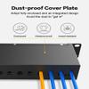 Enmane 12 Port Blank Keystone Patch Panel for Rackmount &Wall Mount STP/UTP 1U10 Inch Network Patch Panel view 4