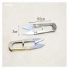 ZMQJEQANBG 1pcs Mini Steel Shear Fish Line Scissors 15g 10.5cm U-Shaped Fishing Line Fly Tying Tool Tackle Gear Scissors Sewing Scissors view 3