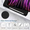 TopPerfekt for iPad 9th Generation Keyboard Case 10.2" 2021, Magnetically Absorbent, Auto Sleep/Wake, Pencil Holder for iPad 8th Gen 2020, 7th Gen 2019, Air 3rd, pro 10.5" (Black Cow) view 4