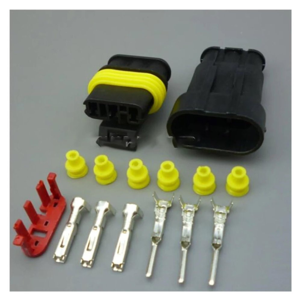 ARETV 1.5 Kit 1/2/3/4/5/6 Pin Internal Thread External Thread Waterproof Wire and Cable Car Connector Car(Color:3P 1pair Male female-01)