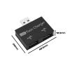 ECSiNG 2pcs USB2.0 Hub Adapter USB2.0 Male to 2 Port USB Charger Splitter Adapter 1 to 2 Hub Charging Extender USB Twin Charger for Mobile Phone Laptop, Balck view 4