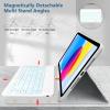 TopPerfekt for iPad 9th Generation Keyboard Case 10.2" 2021, Magnetically Absorbent, Auto Sleep/Wake, Pencil Holder for iPad 8th Gen 2020, 7th Gen 2019, Air 3rd, pro 10.5" (Grey Leopard) view 3