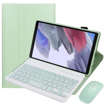 Aidashine Keyboard Case for Samsung Galaxy Tab A7 Lite 8.7" 2021 (SM-T220/T227U) with S Pen Holder, Wireless Keyboard Detachable, Bluetooth Mouse,Green