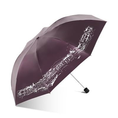 RENEESME Umbrellas for Rain Portable Umbrella Foldable Rain Or Shine Umbrella Outdoor Parasol Strong Umbrella for Wind and Rain(Color:A)