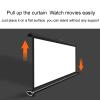 FAFACAI Floor-Pull Projector Screen 4:3/16:9 Punch-Free and Convenient High-Definition Stretchable Mobile Projection Small Desktop Screen, for Indoor Home Theater Meeting (50) (30inch 4:3) view 4