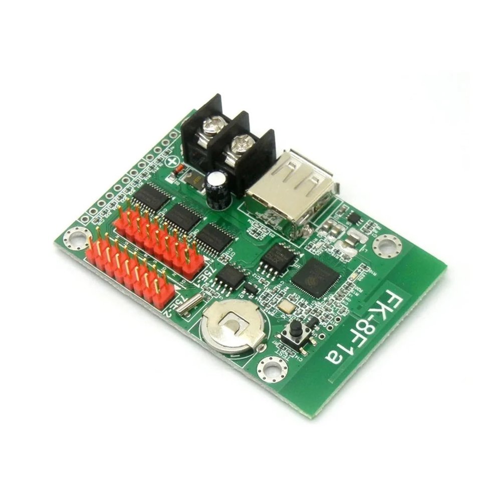 KACOME FK-8F1A FK-8F1 LED Control Card with Hub75 Port P2.5 P3 P4 P5 P6 P10 Full Color LED Display Asynchronous USB RGB Controller(FK-8F1A)