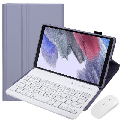 Aidashine Keyboard Case for Samsung Galaxy Tab A7 Lite 8.7" 2021 (SM-T220/T227U) with S Pen Holder, Wireless Keyboard Detachable, Bluetooth Mouse,Purple