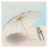 RENEESME Umbrellas for Rain 16 Rib Folding Umbrella Golden Frame Large Umbrella Rain Or Shine Umbrella 16 Rib Umbrella Strong Umbrella for Wind and Rain(Color:A) view 1