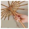 RENEESME Umbrellas for Rain 16 Rib Folding Umbrella Golden Frame Large Umbrella Rain Or Shine Umbrella 16 Rib Umbrella Strong Umbrella for Wind and Rain(Color:A) view 2