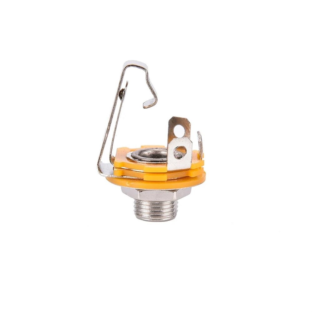 10 Pcs Nickel 6.35mm 1/4 Inch Mono TS Panel Chassis Mount Jack Audio Female Connector Solder