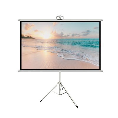FAFACAI Projector Screen with Stand - Portable Wrinkle Free Outdoor Indoor Movie Screens 4:3/16:9 HD Manual Projections Movies Screen, for Home Theater Cinema Indoor Outdoor (84) (84inch 4:3)