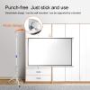 FAFACAI Projector Screen with Stand - Portable Wrinkle Free Outdoor Indoor Movie Screens 4:3/16:9 HD Manual Projections Movies Screen, for Home Theater Cinema Indoor Outdoor (84) (84inch 4:3) view 2