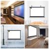 FAFACAI 4:3/16:9 HD 4K Indoor Outdoor Portable Foldable Projector Screen, Wall-Mounted Movies Projection Screen for Home Theater Presentation Conference (60) (100inch) view 4