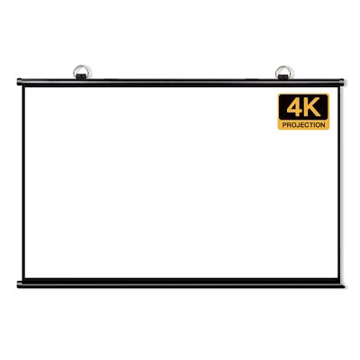 FAFACAI Projector Screen, Avoid Punch Home HD Projection Cloth, Pull-Down Projector Screen -4:3/16:9Aspect Ratio Home Cinema/Theatre - for Wall Or Ceiling Mounting (60 inch 4: 3) (72 inch 16: 9)