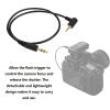 Be In Your Mind 1PC 3.5mm-E3 Camera Shutter Connecting Cable Cord Compatible with Canon Compatible with Fujifilm Used to Connect The Camera to an External Shutter Trigger view 3