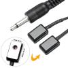 1Pcs IR Infrared Emitter Extension Cable 1.5M/3M Long 45 Degree Emission Angle 3.5mm Jack Single/Dual Head Black Head(Size:Dual Head 3m) view 4