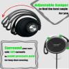 GOGOSINIS Comfortable Kids On-Ear Headphones for School with Soft Sponge Cushions, Adjustable Earhooks, 3.5mm Jack, and Headphones for Kids with Case - Perfect for Tablets and Computers (Black-Silver) view 3