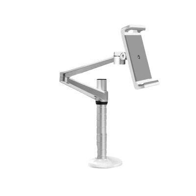Tablet Stand Adjustable Tablet Holder for Desk Height Adjustable 2-Stage Tablet Stand Universal Cradle for iPad iPhone Switch and More Devices