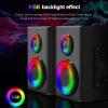 Zhong Support Gaming 2.0 Speakers Aux 3.5mm Stereo Surround Music for Computer PC Loudspeakers view 2