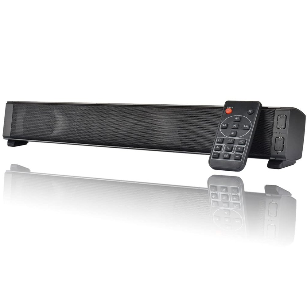 20W Portable Speakers TV Rechargeable Speakers with Remote Control for PC Surround Bar