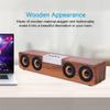 Portable HiFi -Compatible Desktop Wooden Speakers Music SoundBar Support TF Card AUX Handsfree for TV view 2
