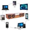 Portable HiFi -Compatible Desktop Wooden Speakers Music SoundBar Support TF Card AUX Handsfree for TV view 3