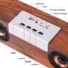 Portable HiFi -Compatible Desktop Wooden Speakers Music SoundBar Support TF Card AUX Handsfree for TV view 4